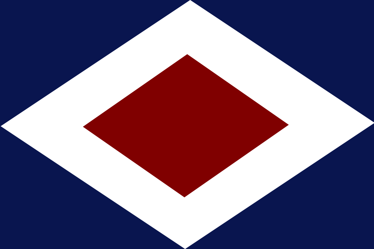 參考紐西蘭公投第五旗所提出的設計。菱型兼具原住民祖靈之眼(mata)，與台字紋