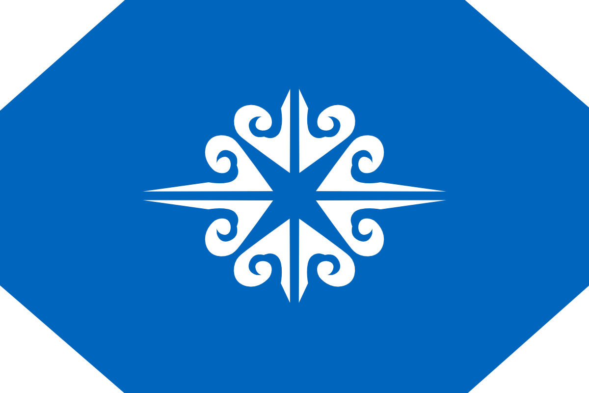 同樣是蘇格蘭旗配色，但是把外面的藍色菱形放大…