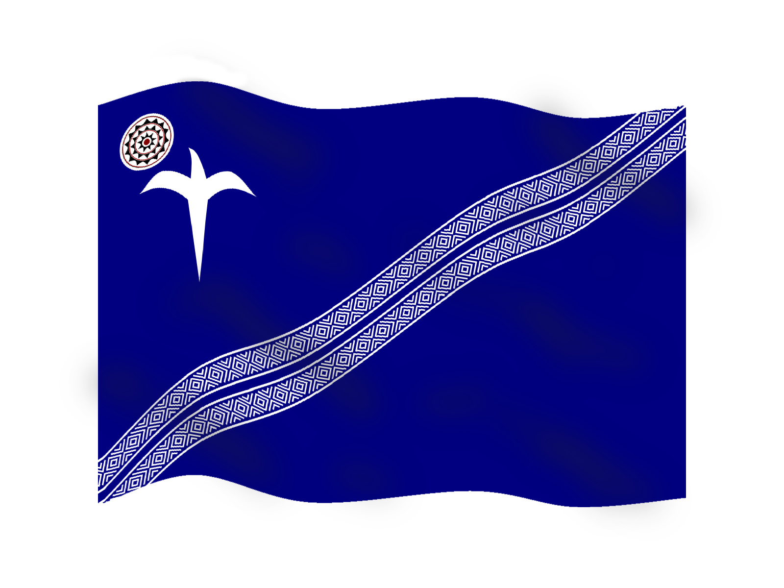 百合花加達悟族 mata 與織紋的設計。_這個抽象的百合花當初設計時希望達到