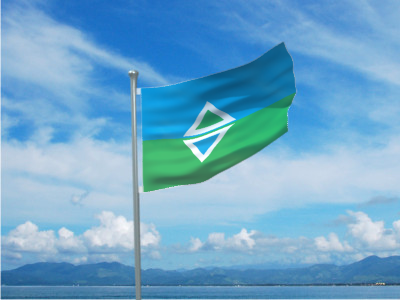 台灣國三色台字旗3D圖，國旗最好的設計就是要簡潔明快，歐洲國家的國旗普遍都是只