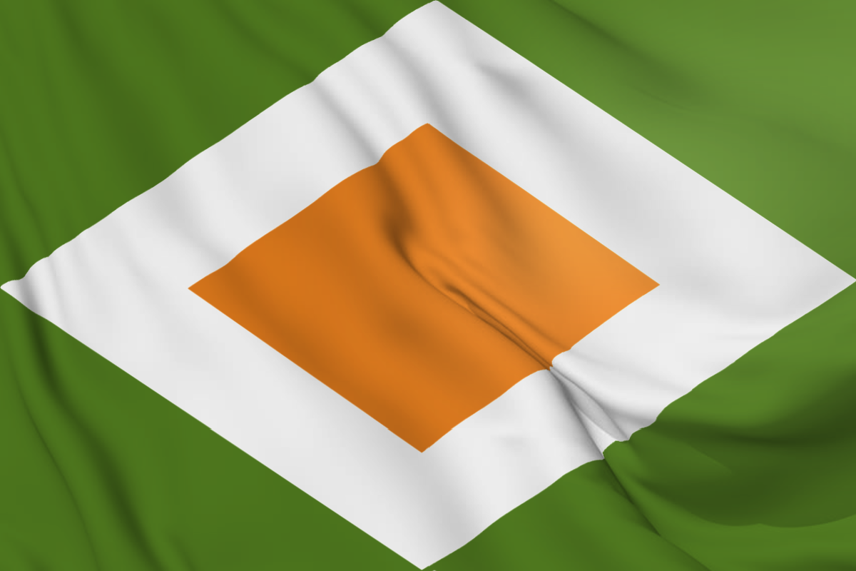 看人家專業的旗又逼真又透光，只好再改良一下……_有人想自己加效果的話我可以公