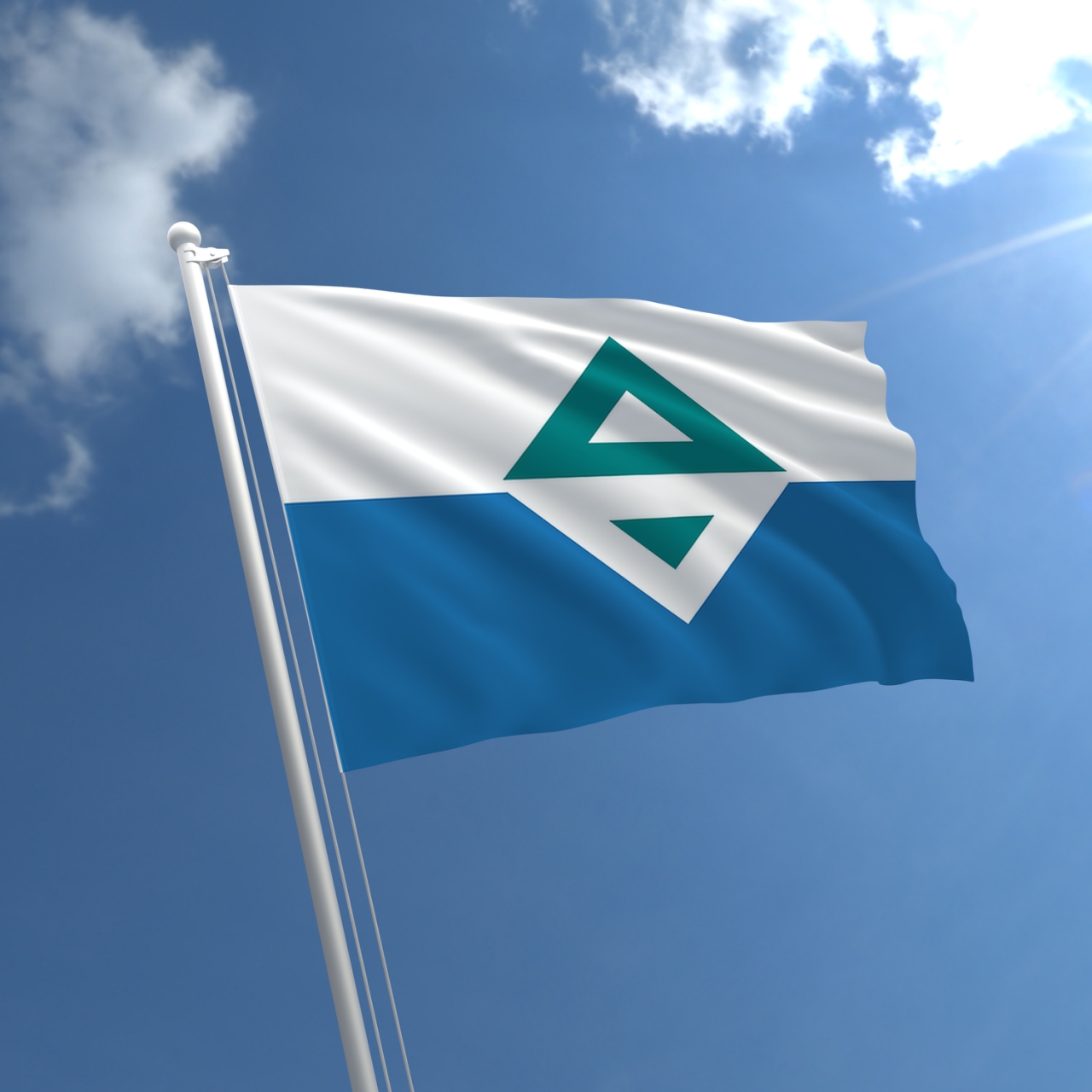 台灣共和國(Republic of Taiwan)-海洋國家台字旗 mock-